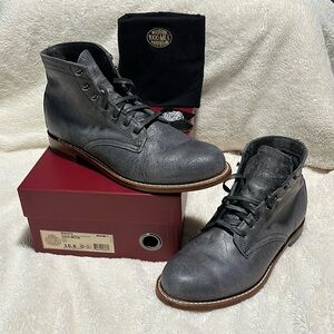 WOLVERINE Antique LEATHER 1000 mile boot (rare GREY) W40579 Men’s 10.5 U.S.A.
